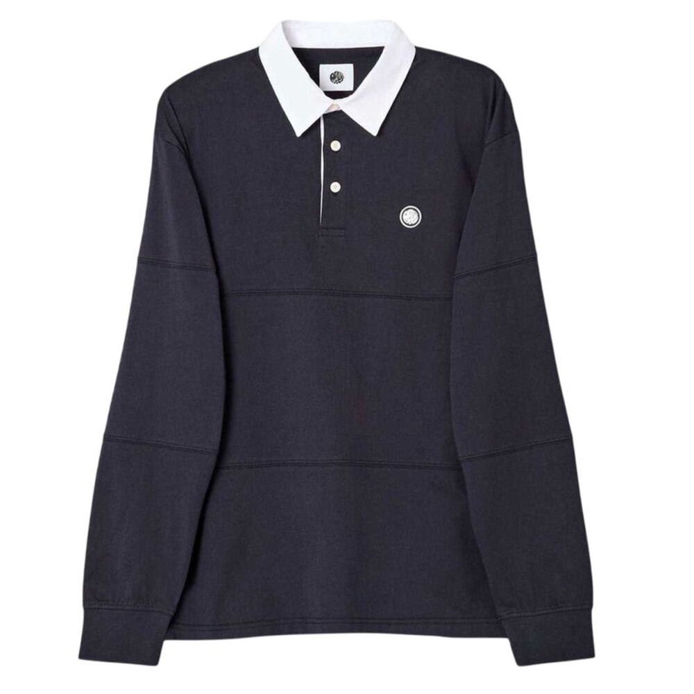 Pretty Green Mens Islington Rugby Shirt / Navy